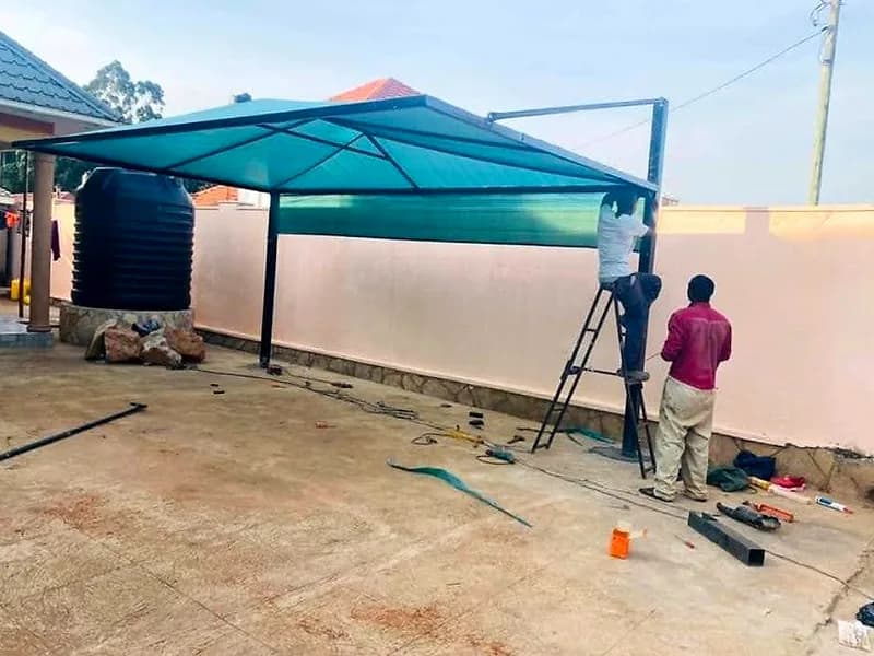 Carport Shades by Fabrication Legend, Uganda, project 3